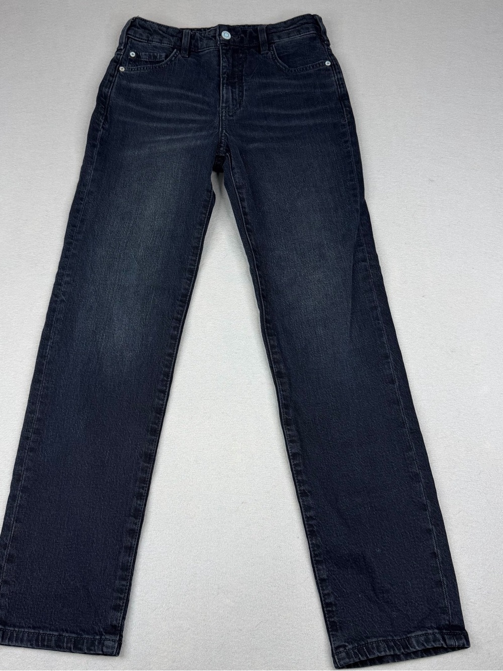 Pilcro Anthropologie Vintage Straight Jeans Womens 25 High Rise Dark Wash Ankle